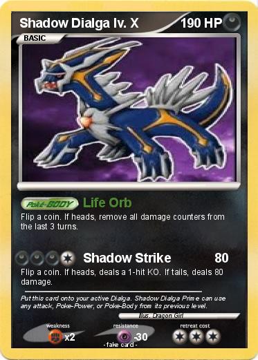 Pokemon Shadow Dialga lv. X
