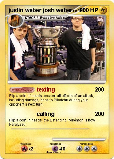 Pokemon justin weber josh weber
