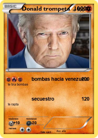 Pokemon Donald trompeta  10000