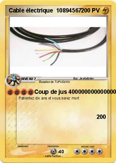 Pokemon Cable électrique  10894567