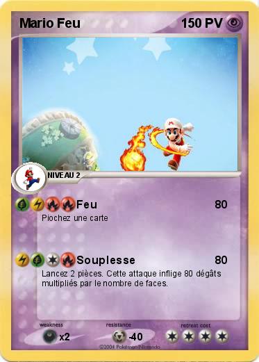 Pokemon Mario Feu
