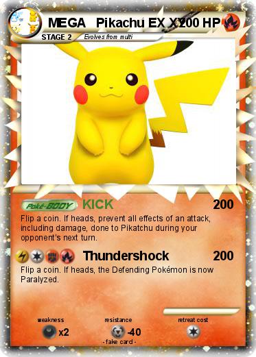 Pokemon MEGA   Pikachu EX XY
