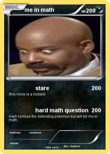 Pokemon me in math