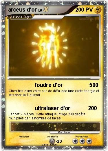 Pokemon arceus d'or