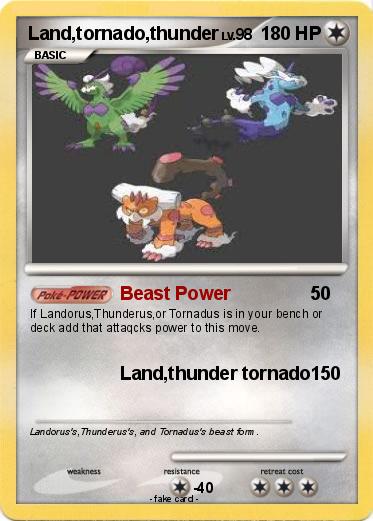 Pokemon Land,tornado,thunder