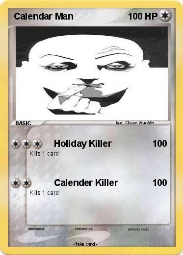 Pokemon Calendar Man