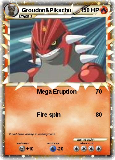 Pokemon Groudon&Pikachu
