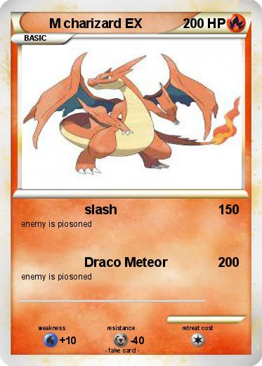 Pokemon M charizard EX
