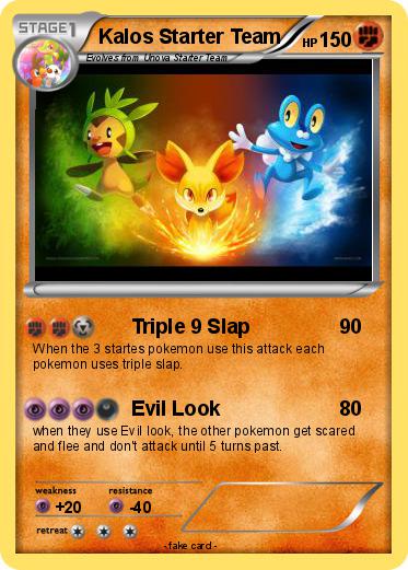 Pokemon Kalos Starter Team