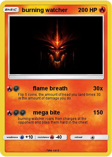 Pokemon burning watcher