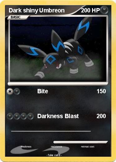 Pokemon Dark shiny Umbreon