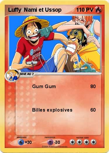 Pokemon Luffy  Nami et Ussop
