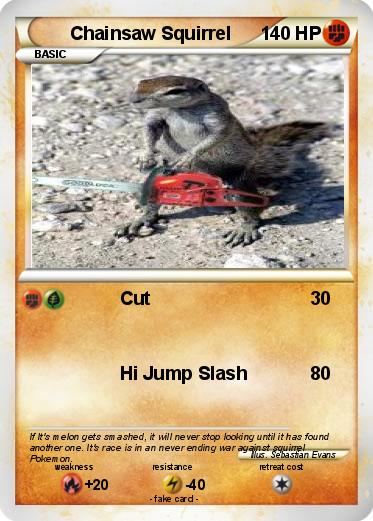 Pokemon Chainsaw Squirrel