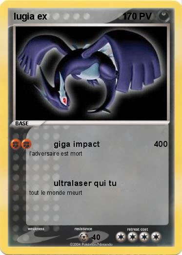 Pokemon lugia ex                              1                               