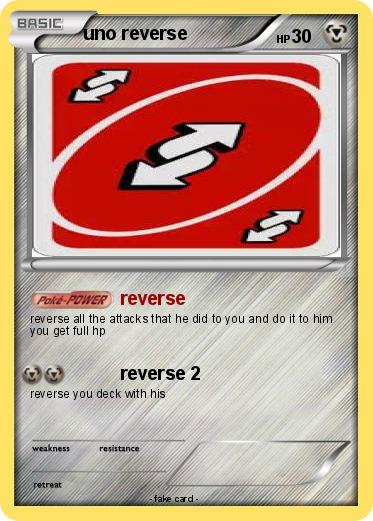 Pokemon uno reverse