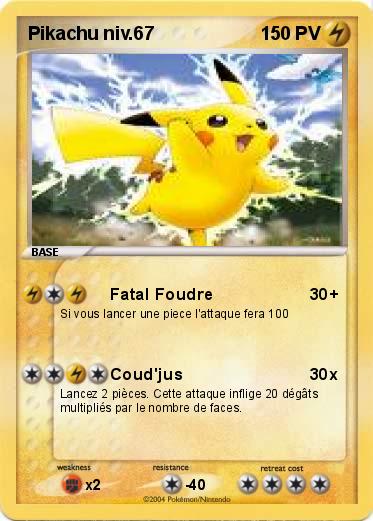 Pokemon Pikachu niv.67