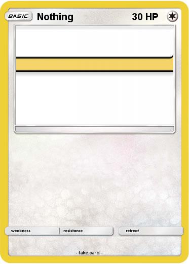 Pokemon Nothing