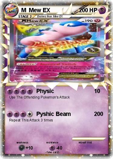 Pokemon M  Mew EX