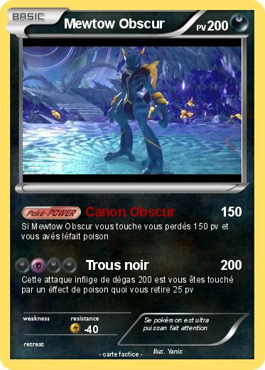 Pokemon Mewtow Obscur