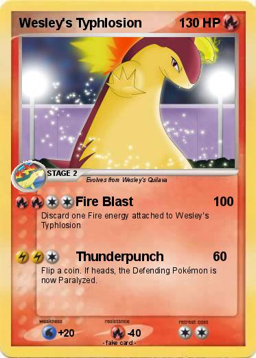 Pokemon Wesley's Typhlosion