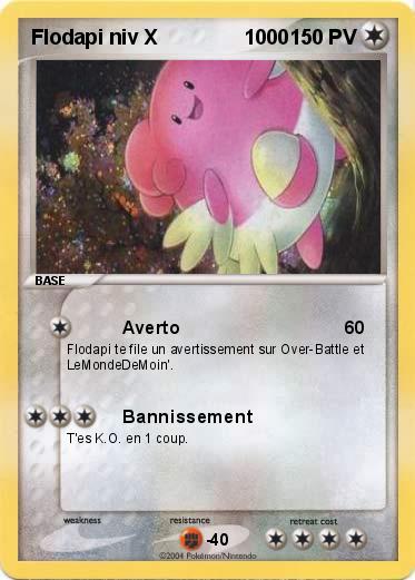 Pokemon Flodapi niv X               1000