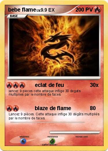 Pokemon bebe flame