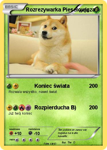 Pokemon Rozrezywarka Piesełowicza