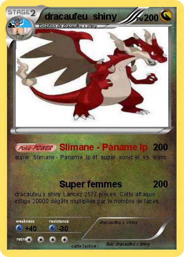 Pokemon dracaufeu  shiny