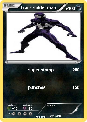 Pokemon black spider man