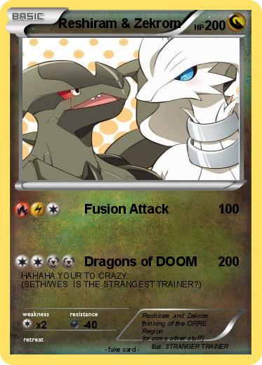 Pokemon Reshiram & Zekrom
