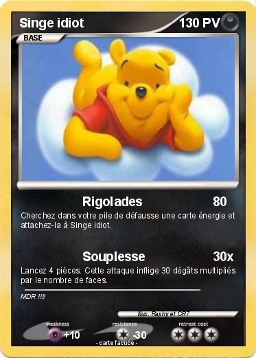 Pokemon Singe idiot
