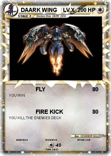 Pokemon DAARK WING    LV.X