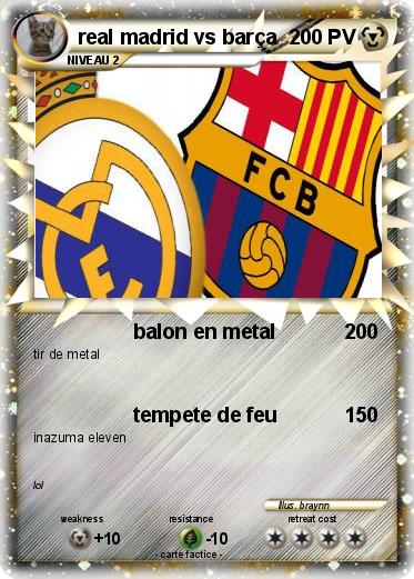 Pokemon real madrid vs barça