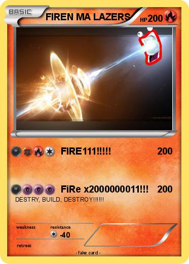 Pokemon FIREN MA LAZERS
