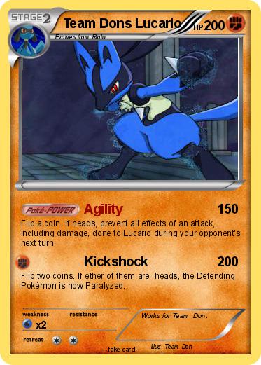 Pokemon Team Dons Lucario