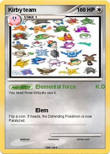 Pokemon Kirby team