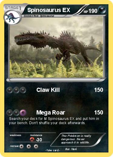 Pokemon Spinosaurus EX