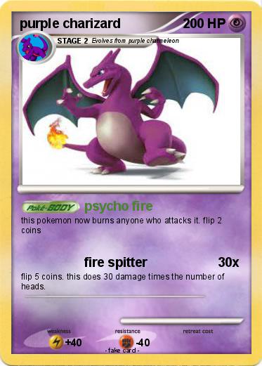 Pokemon purple charizard