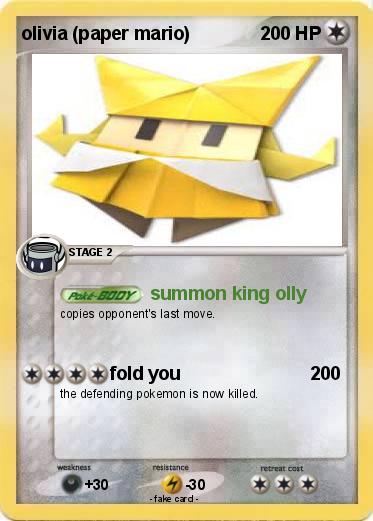 Pokemon olivia (paper mario)