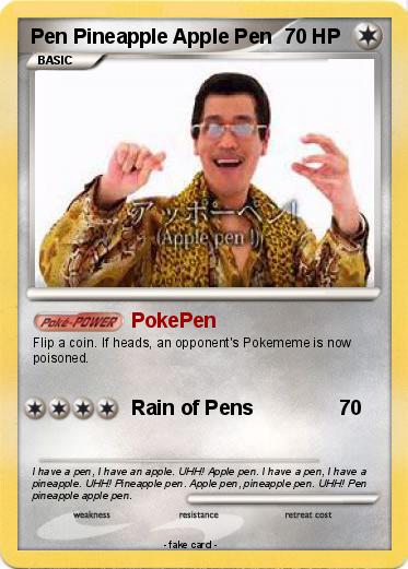Pokemon Pen Pineapple Apple Pen
