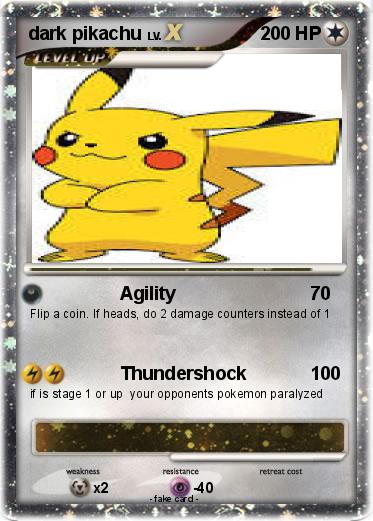 Pokemon dark pikachu