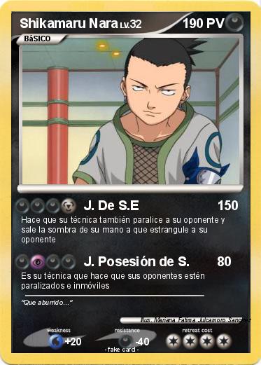 Pokemon Shikamaru Nara