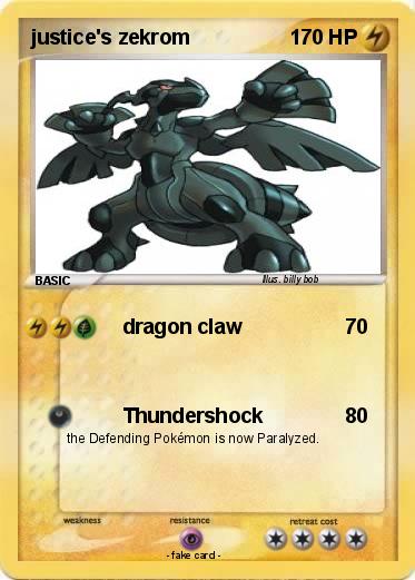 Pokemon justice's zekrom