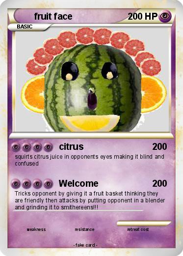 Pokemon fruit face