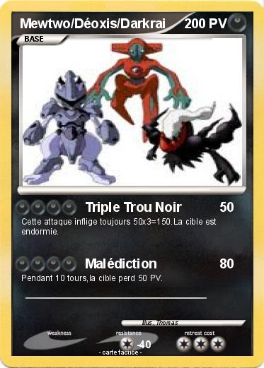 Pokemon Mewtwo/Déoxis/Darkrai