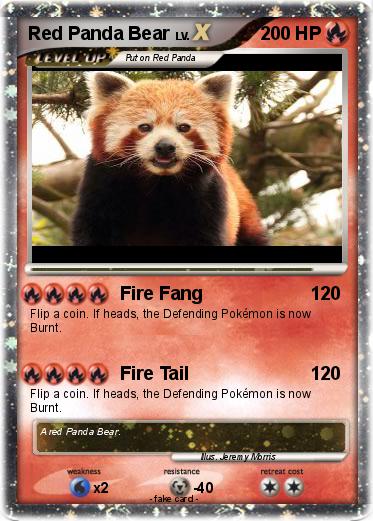 Pokemon Red Panda Bear