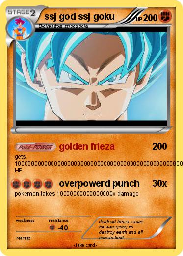 Pokemon ssj god ssj goku