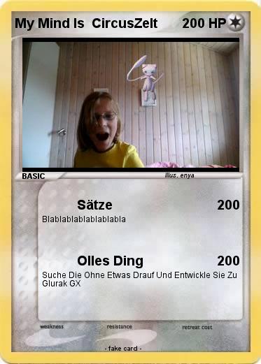 Pokemon My Mind Is  CircusZelt