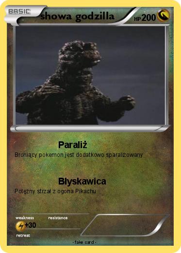 Pokemon showa godzilla