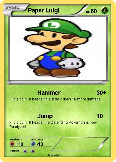 Pokemon Paper Luigi